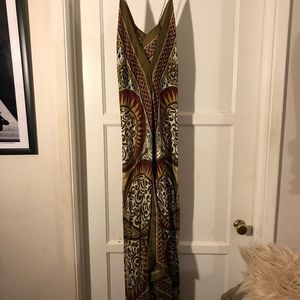 Nicole Miller silk maxi dress